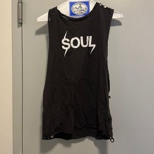 Soul cycle black tank top size M